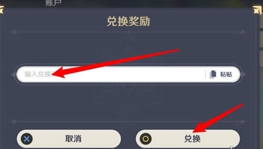 兑换码操作示例