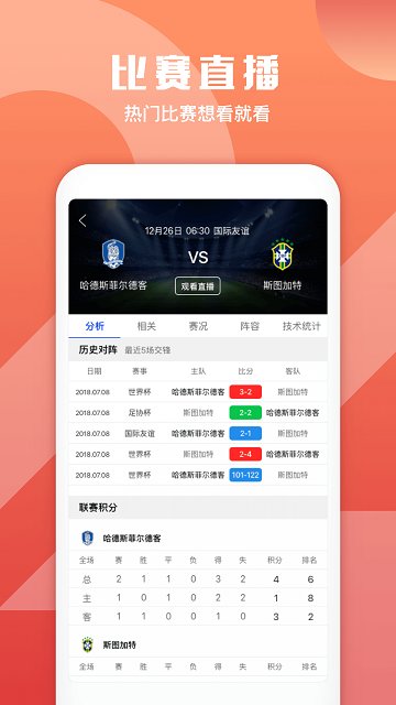 嗨球直播足球app
