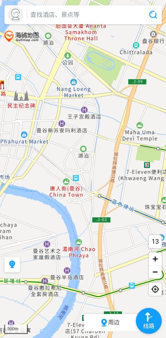 海鸥地图泰国